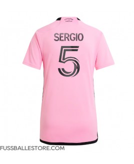 Günstige Inter Miami Sergio Busquets #5 Heimtrikot Damen 2024-25 Kurzarm